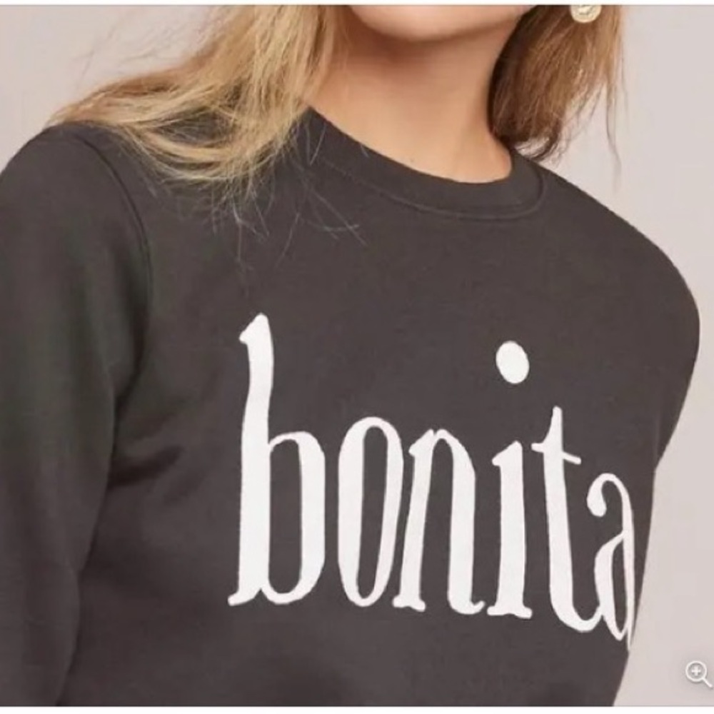 Sol Angeles x Anthropologie Bonita Sweatshirt Vintage Black - Picture 4 of 10